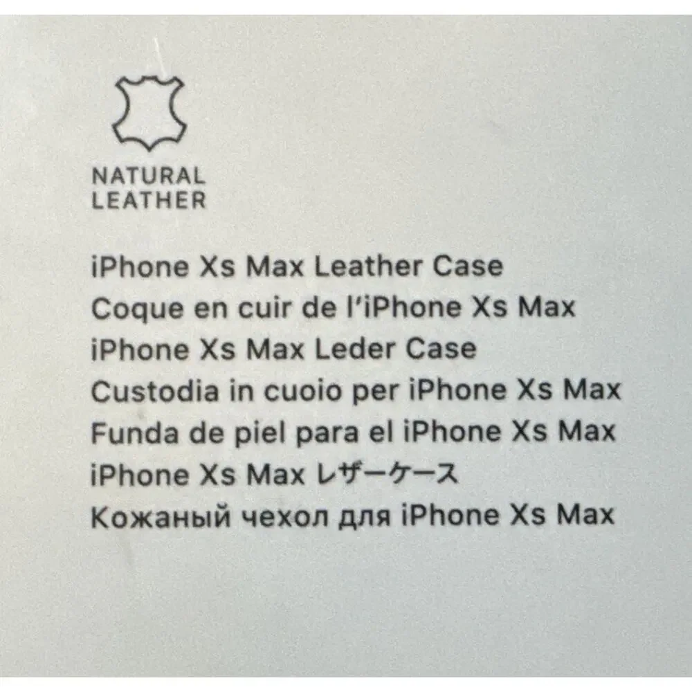 Apple iPhone X‎ Max Leather Case Taupe in color